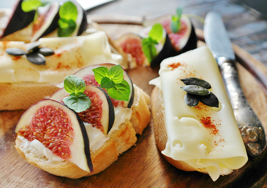 Käse Brötchen mit Feigen - Hyperlink
