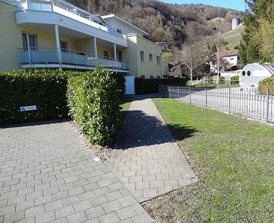 Fussweg zu den Häusern Bildbüntenweg 1-5