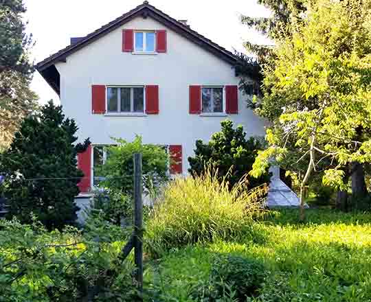 Haus in Elgg Hinteransicht