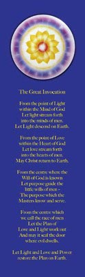 Buchzeichen The Great Invocation 